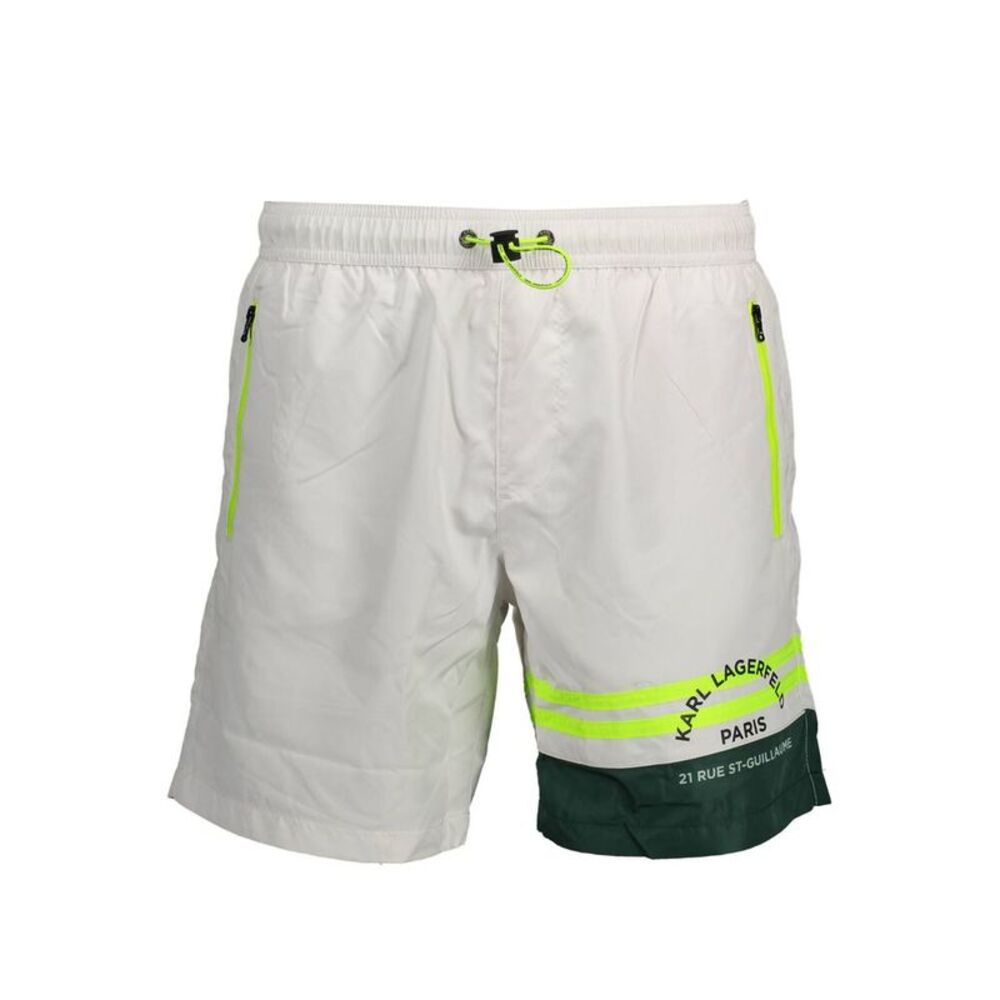 Karl Lagerfeld White Polyester Men's Swim Men's Boxer